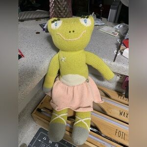 Blabla Doll Girl Frog Bla Bla Knit Soft Ragdoll Female Pink 18"